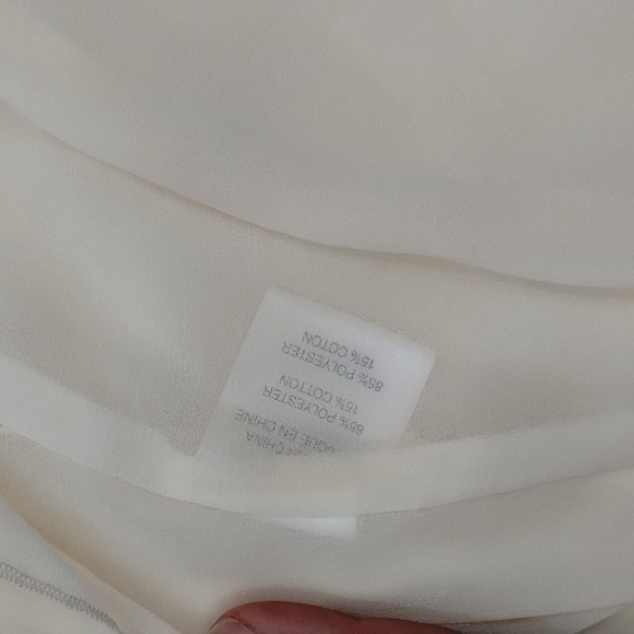 Jack by BB Dakota Sheer Cream Boho Top Size Large - Picture 11 of 11